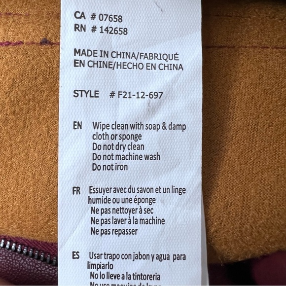 Y2K Forever 21 Burgundy Faux Leather Wide Leg Pants Size XL - Picture 12 of 13